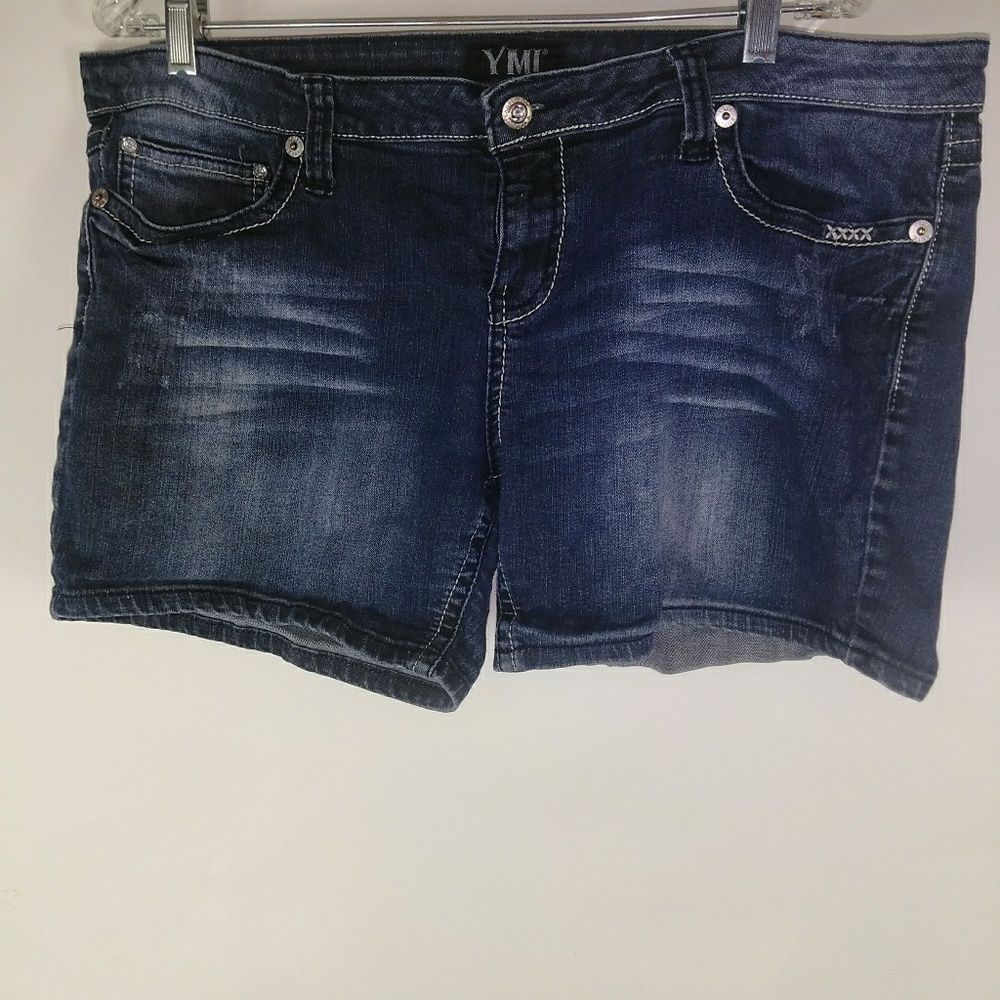 YMI blue shorts size 13